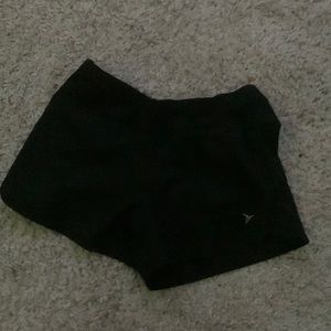 Black athletic shorts